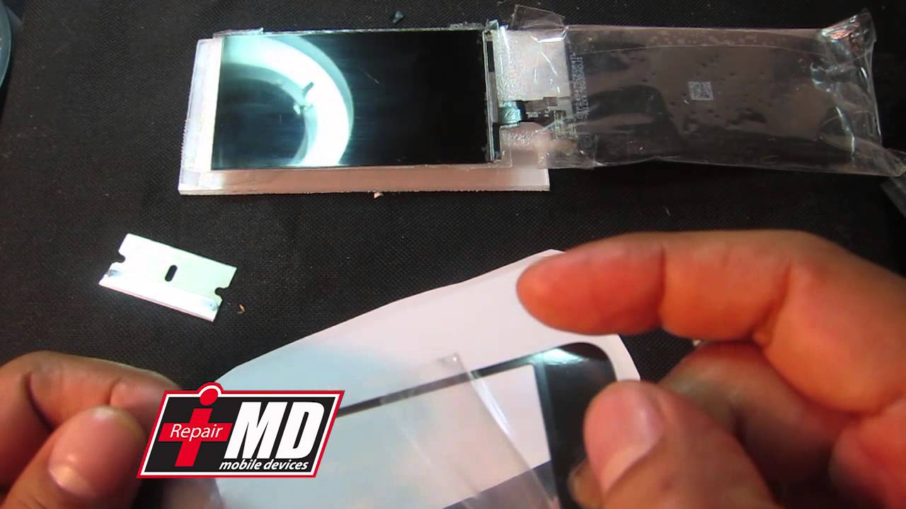 iPhone5 ガラス割れ修理方法動画（ガラスのみ交換・液晶移設）