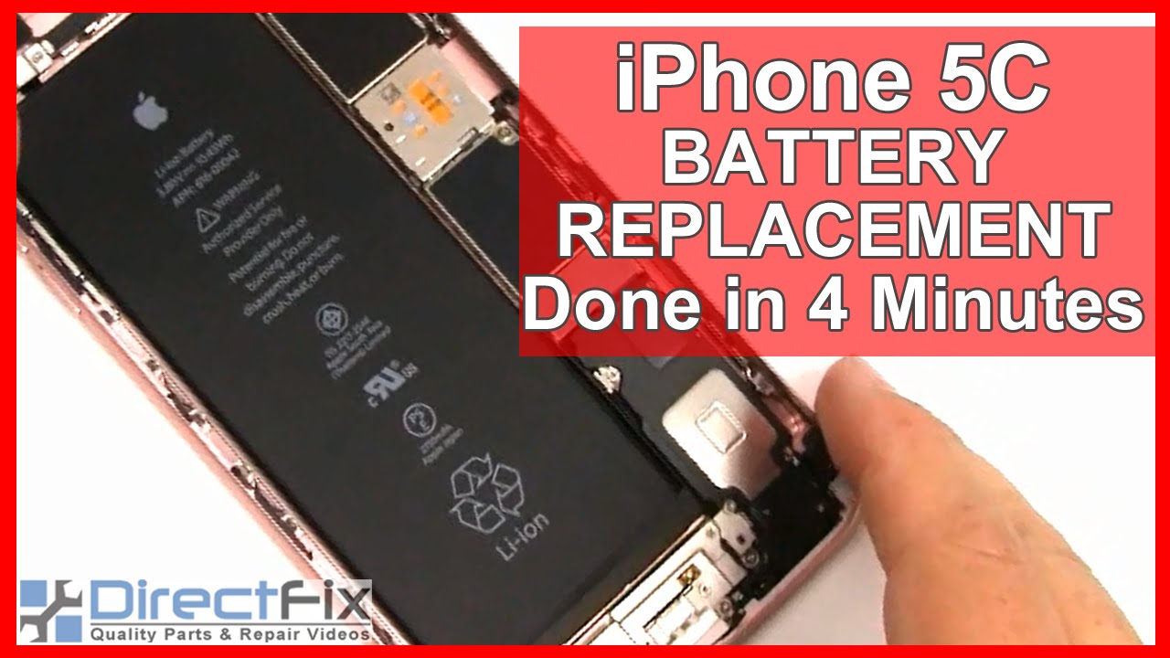 iPhone5C バッテリー電池交換　方法　動画