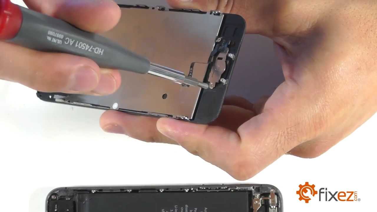 iPhone5S ホームボタン交換修理方法動画