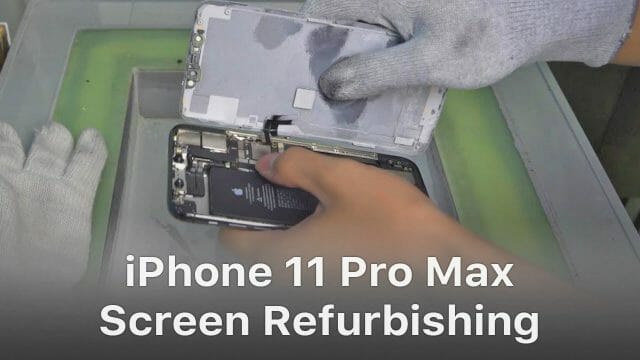 iPhone11ProMaxコールドアシスタントによる画面修理方法動画