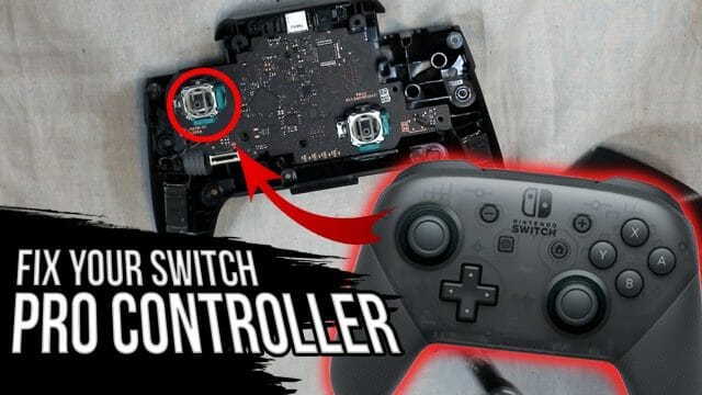 Nintendo Switch Pro Controlle 左アナログスティック修理方法動画